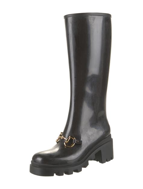 gucci horsebit rain boots|gucci designer ankle boots.